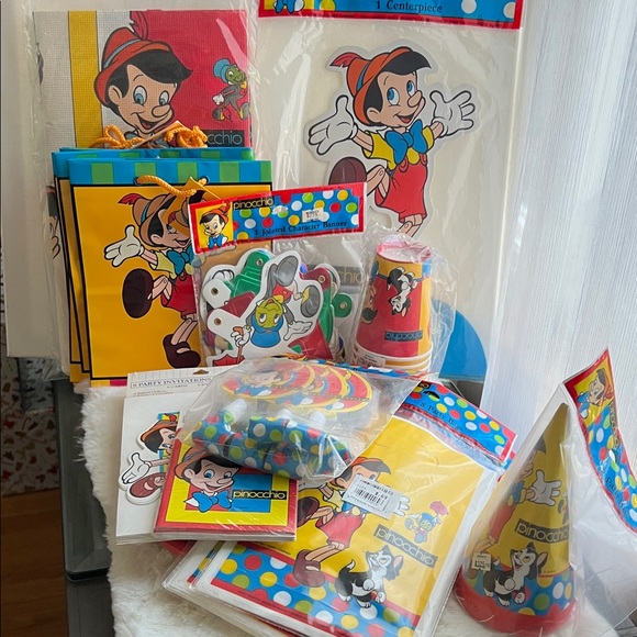 Vintage Disney Pinocchio Party Supplies
